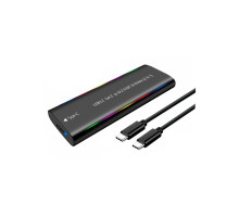 Кишеня зовнішня Dynamode M.2 SSD NVMe/SATA combo USB3.2 GEN2 Type-C aluminium black (DM-CAD-SSD10)