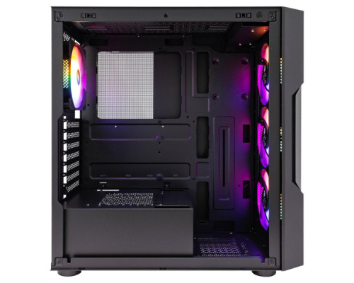 Корпус для ПК 1stPlayer T7-P-BK-4F1-PS-750FK-EU