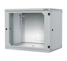 Шафа настінна Conteg 12U 600x600 removable side panels RAL7035 (RUN-12-60/60)