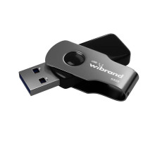 USB флеш накопичувач Wibrand 64GB Lizard Black USB 3.2 Gen 1 (USB 3.0) (WI3.2/LI64P9B)