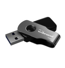 USB флеш накопичувач Wibrand 64GB Lizard Black USB 3.2 Gen 1 (USB 3.0) (WI3.2/LI64P9B)