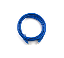 Патч-корд 0.5м, RJ-45, Cat.5e, CU, мідь, синій Ritar (PCR-CU/0.5Be / 04264)