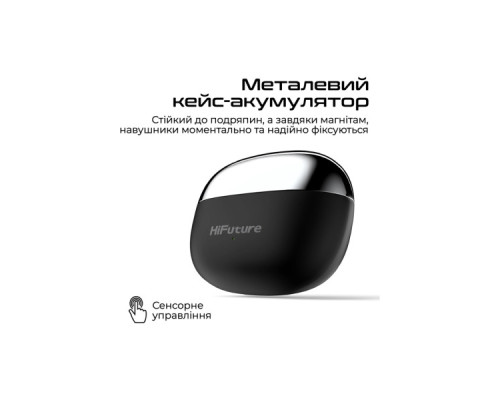 Навушники HiFuture FlexClip Black (flexclip.black)