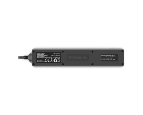 Мережевий фільтр живлення REAL-EL RS-Protect M 3m, black (EL122300028) Мережевий фільтр живлення REAL-EL RS-Protect M 3m, black (EL122300028)