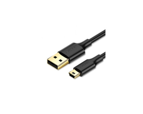 Дата кабель USB 2.0 AM to Mini 5P 1.0m US132 black Ugreen (10355)