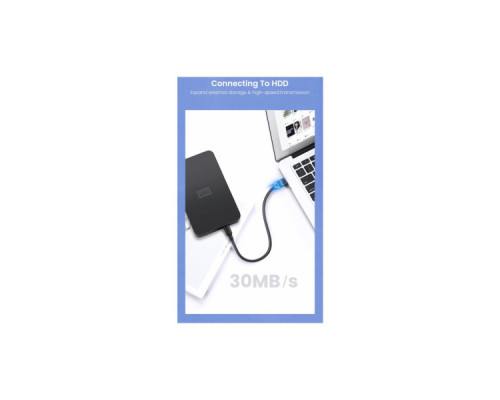 Дата кабель USB 2.0 AM to Mini 5P 1.0m US132 black Ugreen (10355)