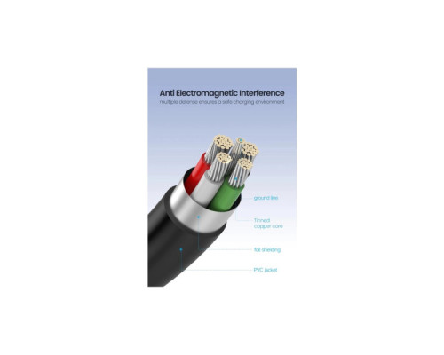 Дата кабель USB 2.0 AM to Mini 5P 1.0m US132 black Ugreen (10355)