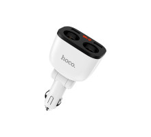 Зарядний пристрій HOCO HOCO Z28 Power ocean 2xUSB + display White (6957531091967)
