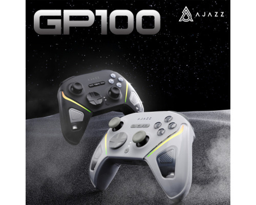 Геймпад Ajazz GP100S 2.4G/BT/USB Switch/PC/iOS/Android RGB Black (GP100S-B)