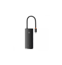 Концентратор Baseus USB-C 5-in-1 HDMI + 3xUSB 3.0 + PD black (WKQX040001)
