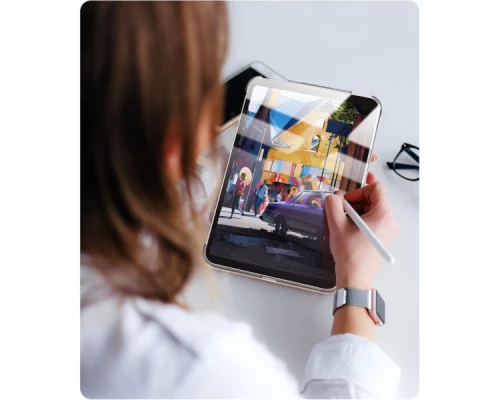 Чохол до планшета BeCover Tri Fold Hard Apple iPad Mini 7 2024 Light Blue (712453) Чохол до планшета BeCover Tri Fold Hard Apple iPad Mini 7 2024 Light Blue (712453)
