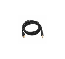 Кабель для принтера USB 2.0 AM/BM 1.5m ferrite black Voltronic (YT-AM/BM-1.5B)