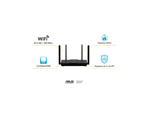 Маршрутизатор ASUS RT-BE50 (90IG09U0-MO3S00)