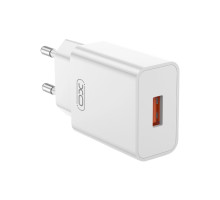 Зарядний пристрій XO USB-A QC18W White (L127.white)
