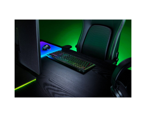 Клавіатура Razer BlackWidow V4 Low-Profile Wireless/Bluetooth/USB Yellow switch UA Black (RZ03-05271500-R3M1)