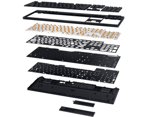 Клавіатура Razer BlackWidow V4 Low-Profile Wireless/Bluetooth/USB Yellow switch UA Black (RZ03-05271500-R3M1)