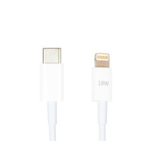 Дата кабель USB-C to Lightning 1.0m 18W PowerPlant (CA913268)