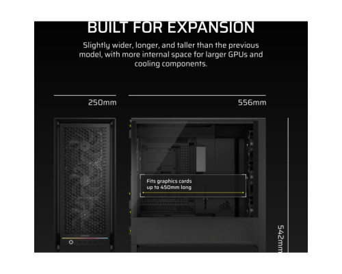 Корпус для ПК Corsair CORSAIR FRAME 5000D RS (4xRS140) (CC-9011307-WW)