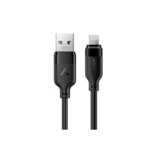 Дата кабель USB 2.0 AM to Lightning 2.0m 2.4A TPE black Acefast (6974316286271)