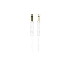 Кабель мультимедійний 3.5mm M to 3.5mm M BL16 white BOROFONE (6974443389173)