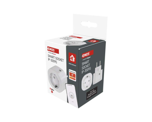 Розумна розетка WIFI P5533 GoSmart, ZigBee 3.0, IP44 EMOS (P5533)