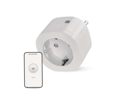 Розумна розетка WIFI P5533 GoSmart, ZigBee 3.0, IP44 EMOS (P5533)