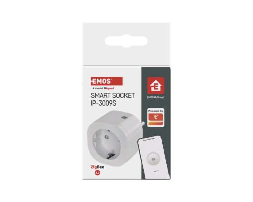 Розумна розетка WIFI P5533 GoSmart, ZigBee 3.0, IP44 EMOS (P5533)