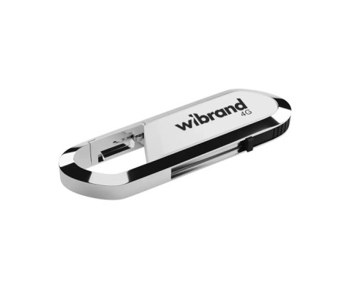 USB флеш накопичувач Wibrand 4GB Aligator White USB 2.0 (WI2.0/AL4U7W)