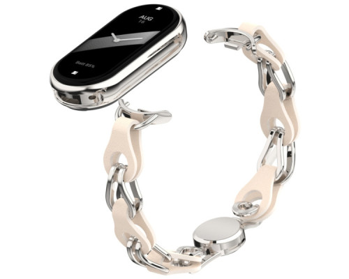Ремінець до фітнес браслета Armorstandart Chain Wristband для Xiaomi Smart Band 10/9/8 Beige (ARM86886)