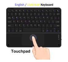 Клавіатура BeCover with TouchPad Bluetooth UA Black (713403)