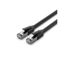 Патч-корд 8м, S/FTP cat 8 RJ-45 black Vention (IKKBK)