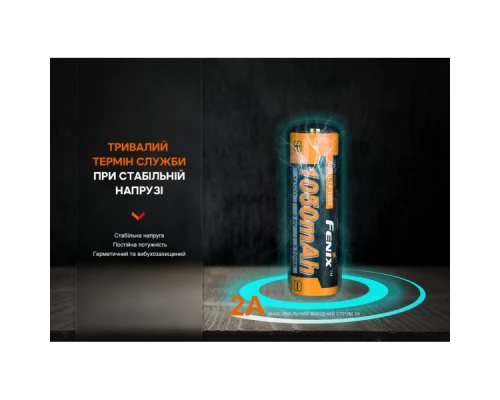 Акумулятор Fenix 14500 1050 mAh (ARB-L14-1050) Акумулятор Fenix 14500 1050 mAh (ARB-L14-1050)