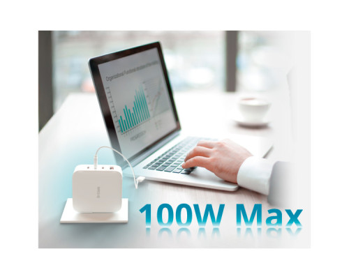 Зарядний пристрій D-Link 3xUSB-C + 1xUSB-A 100W GaN white (DCP-101) Зарядний пристрій D-Link 3xUSB-C + 1xUSB-A 100W GaN white (DCP-101)