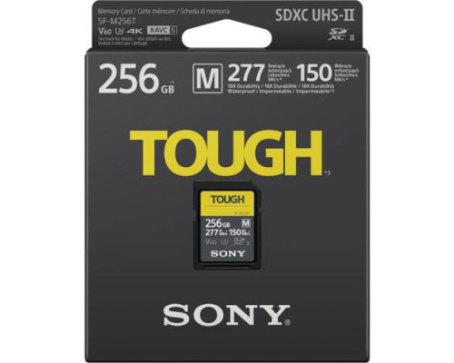 Карта пам'яті Sony 256GB SDXC class10 UHS-II U3 V60 Tough (SFM256T.SYM)