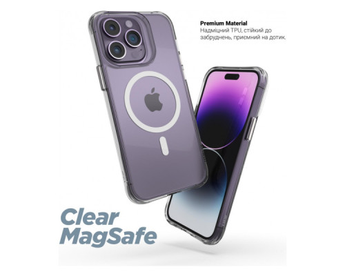 Чохол до мобільного телефона Armorstandart Clear Magsafe Apple iPhone 15 Pro Tansparent (ARM71051) Чохол до мобільного телефона Armorstandart Clear Magsafe Apple iPhone 15 Pro Tansparent (ARM71051)