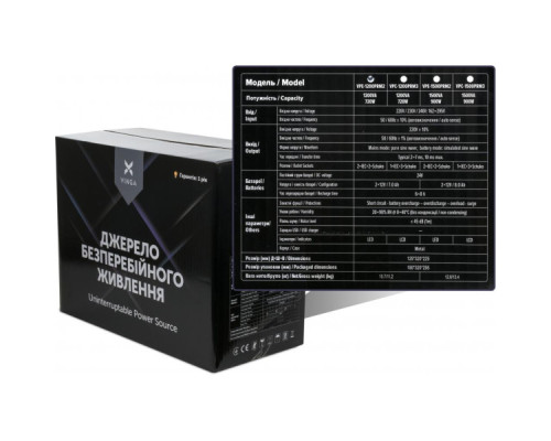 Пристрій безперебійного живлення Vinga LED 1200VA ( VPE-1200PRM2 ) (VPE-1200PRM2)