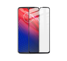 Скло захисне PowerPlant Full screen Motorola Moto Z4, Black (GL606986)