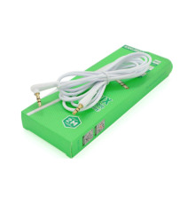 Кабель мультимедійний 3.5mm M to 3.5mm M 2.0m white iKAKU (YT-AUXGJ(M)/(M)-KSC-522-W)