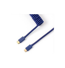 Дата кабель USB 2.0 AM to USB-C 1.36m Coiled blue Keychron (CABL_KEYCHRON)