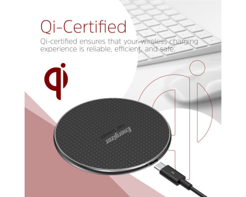 Зарядний пристрій Energizer Qi 15W wireless WCP107 black (WCP107)