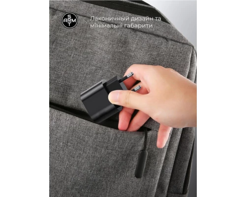 Зарядний пристрій Armorstandart ABMHJ83 20W USB-C Power Adapter Black (ARM61365) Зарядний пристрій Armorstandart ABMHJ83 20W USB-C Power Adapter Black (ARM61365)