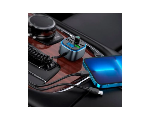 FM модулятор HOCO E74, Black, Box (E74) FM модулятор HOCO E74, Black, Box (E74)