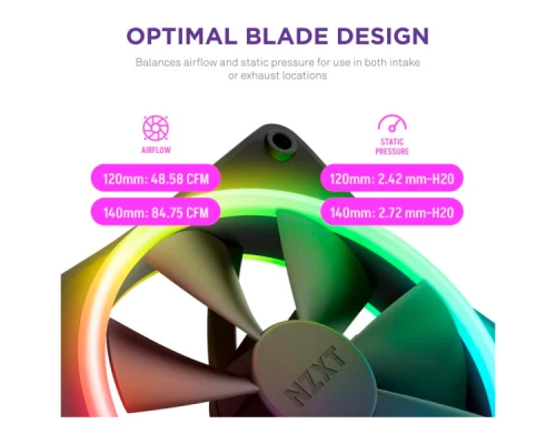 Кулер до корпусу NZXT F120RGB Duo - 120mm Dual- (RF-D12SF-B1) Кулер до корпусу NZXT F120RGB Duo - 120mm Dual- (RF-D12SF-B1)