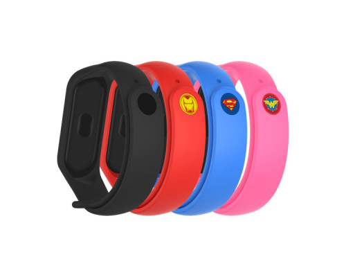 Ремінець до фітнес браслета Armorstandart комплект 4шт Xiaomi Mi Band 4/3 Superhero Edition 2 (ARM77063)