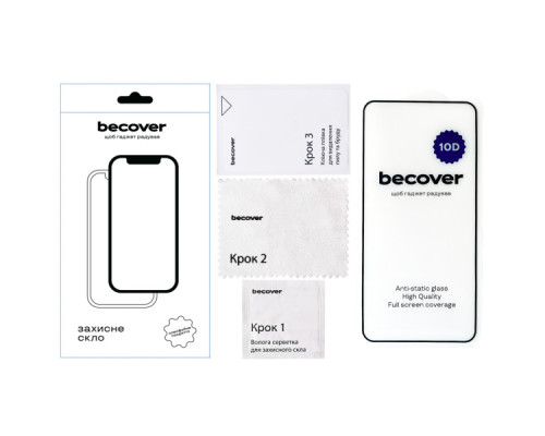 Скло захисне BeCover Samsung Galaxy S24 FE SM-S721 10D Black (712486)