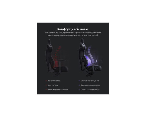Крісло ігрове Anda Seat Kaiser 4 PVC Size L Violet (AD12YDDC-L-20-V-PV/C)