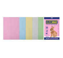 Папір Buromax А4, 80g, PASTEL, 5colors, 20sh (BM.2721220-99)