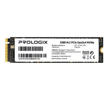 Накопичувач SSD M.2 2280 256GB Prologix (PRO256GS380)