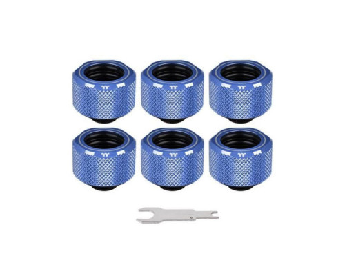 Фітинг для СВО ThermalTake Pacific C-Pro G1/4 PETG 16mm OD Fitting Kit - Blue (CL-W210-CU00BU-B)