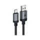 Дата кабель USB 2.0 AM to Type-C 1.2m 3.0A (18W) C20-04 aluminum alloy Black Acefast (6974316283782)